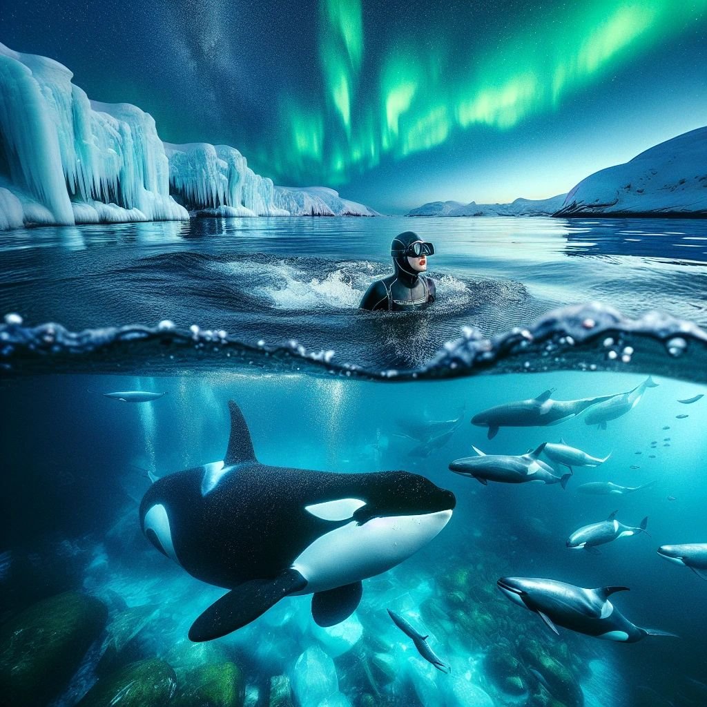 swim with killer whales in norway